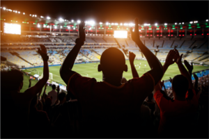 tribuna en la organización de eventos deportivos de futbol