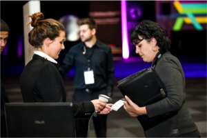recepción de la invitación para un evento