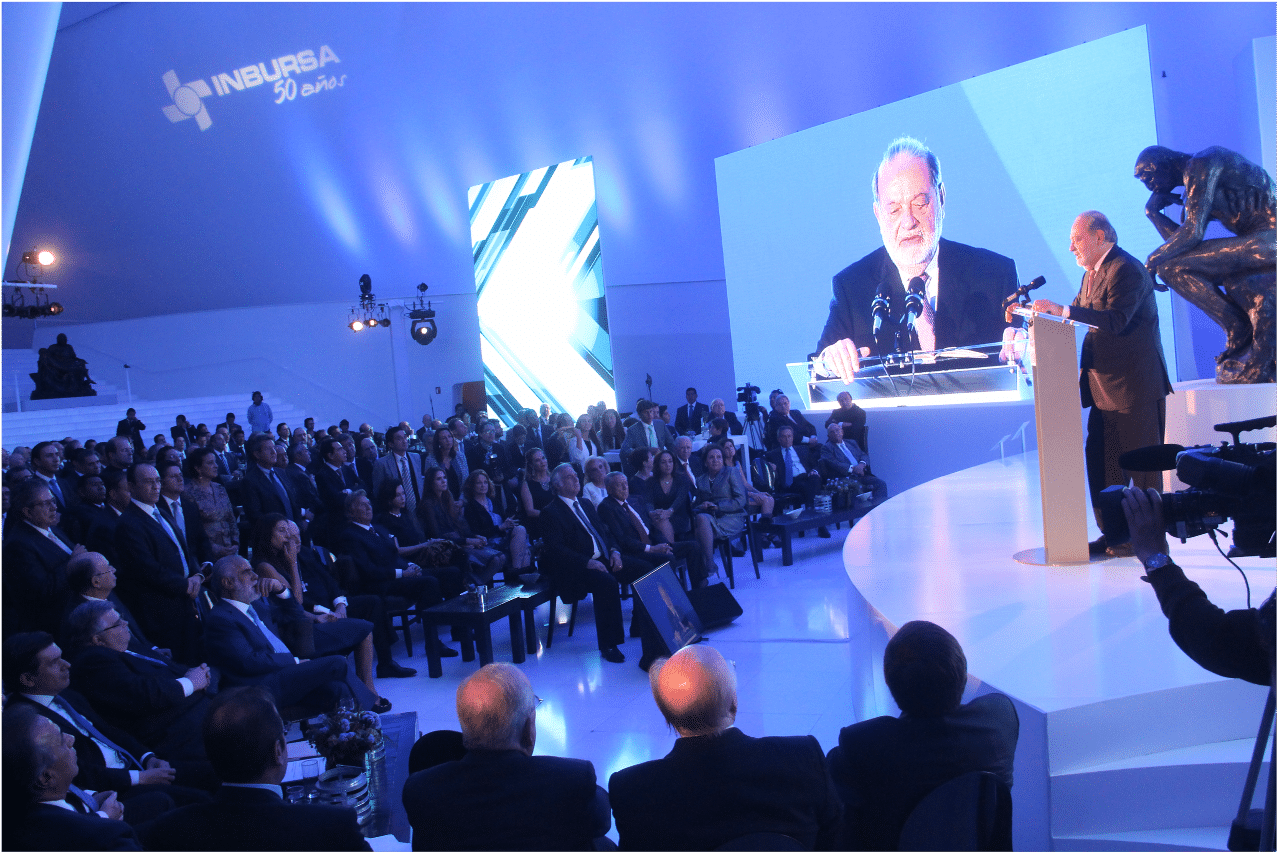carlos slim en aniversario 50 inbursa