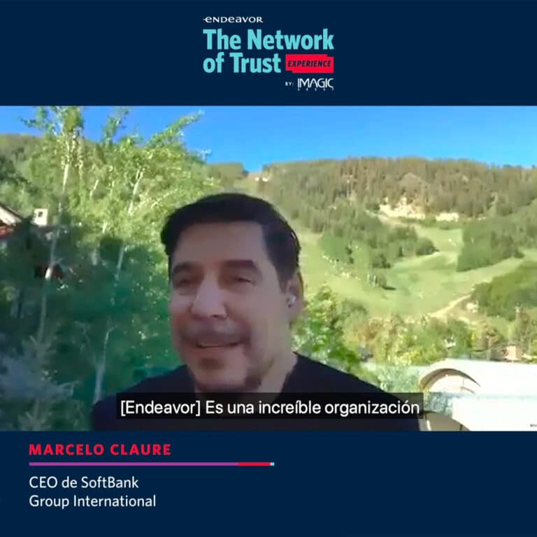 CEO SoftBank en evento digital de Endeavor