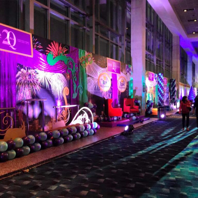 decoración en fiesta fin de año qualitas