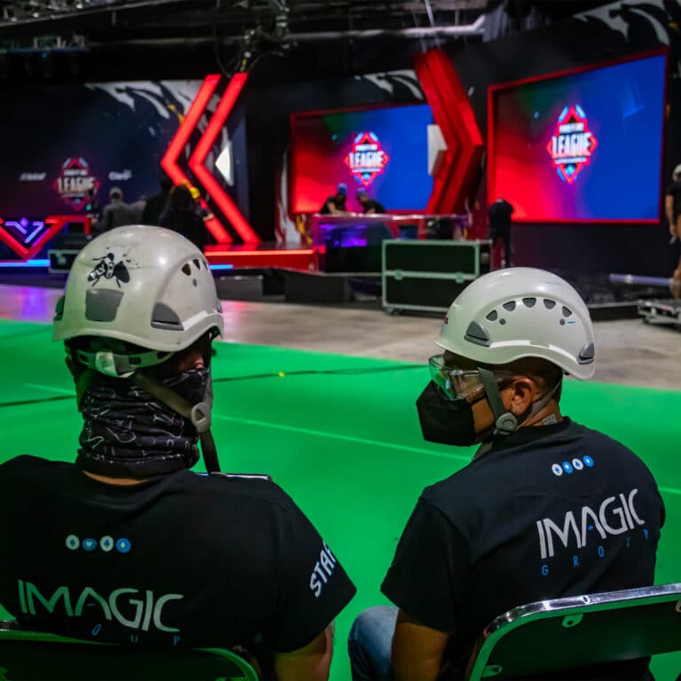 equipo de imagic group en evento de freefire league para lvp