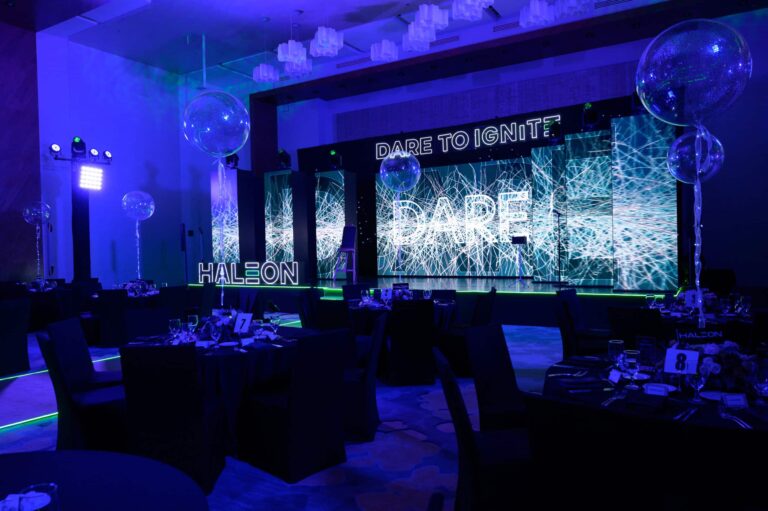 montaje evento haleon