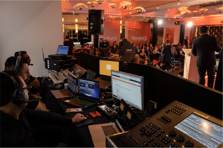 producción audiovisual en evento lanzamiento rd veeva