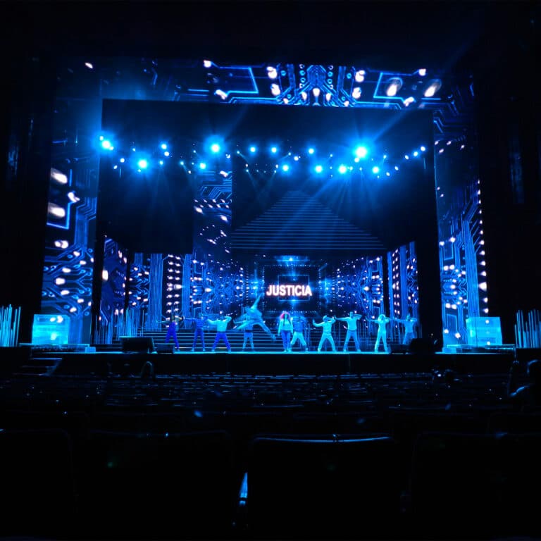 show en escenario de magno evento mexico siglo xxi para fundacion telmex telcel