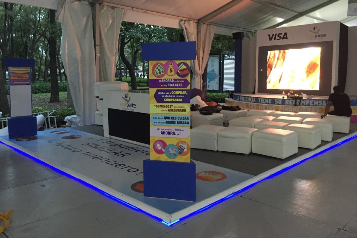 montaje evento visa